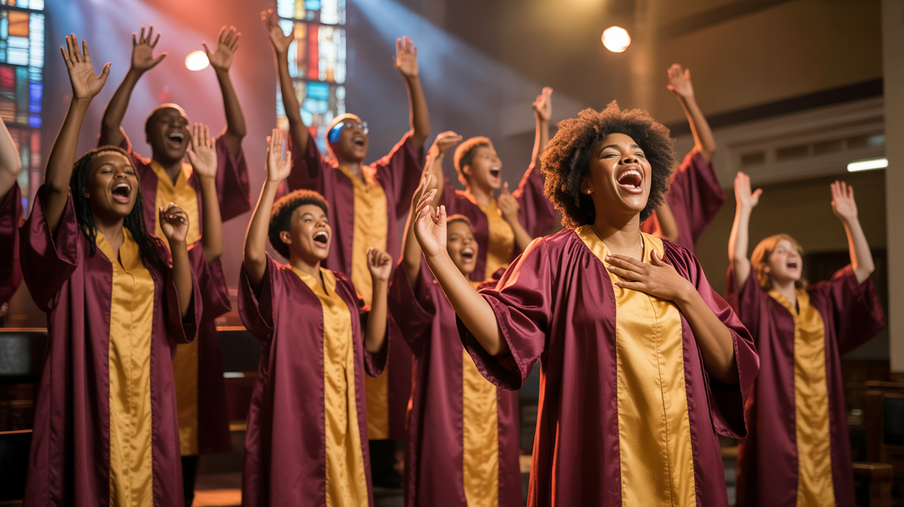 Chœur gospel vibrant