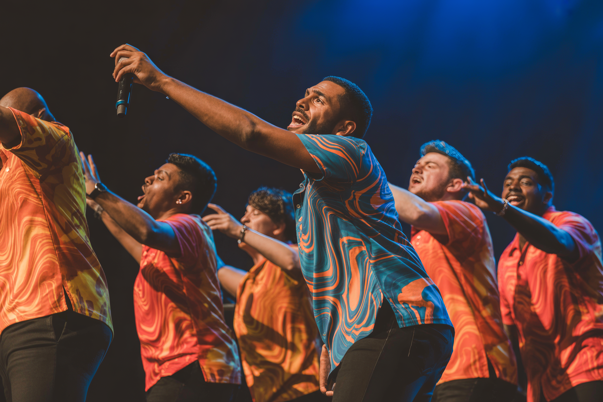 Chœur en pleine performance